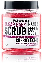 Духи, Парфюмерия, косметика Сахарный скраб для тела "Cherry Bomb" - Mr.Scrubber Shugar Baby Hands Feet & Body Scrub