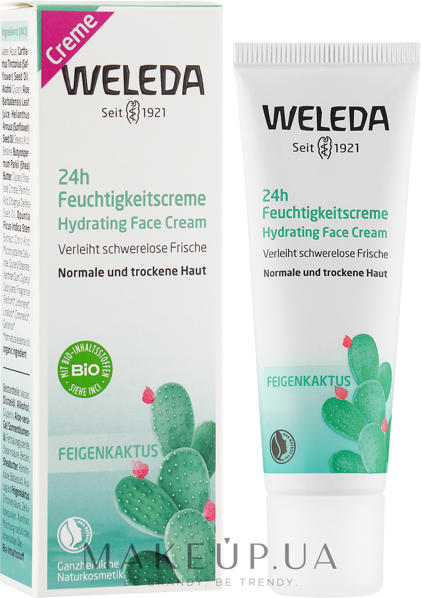 Крем для обличчя "Кактус опунція. 24 години зволоження" - Weleda 24H Hydrating Face Cream — фото 30ml