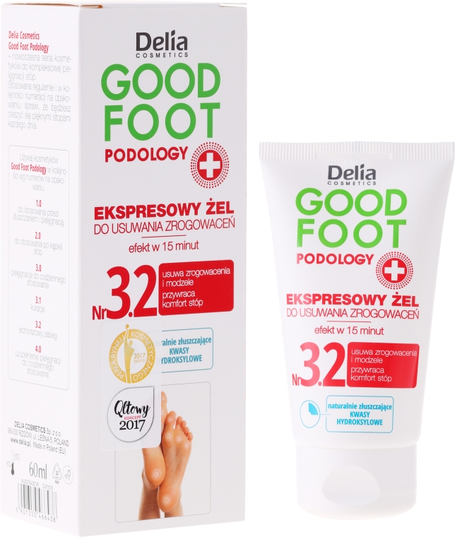 Гель для видалення мозолів - Delia Cosmetics Good Foot Podology Nr 3.2 — фото N1
