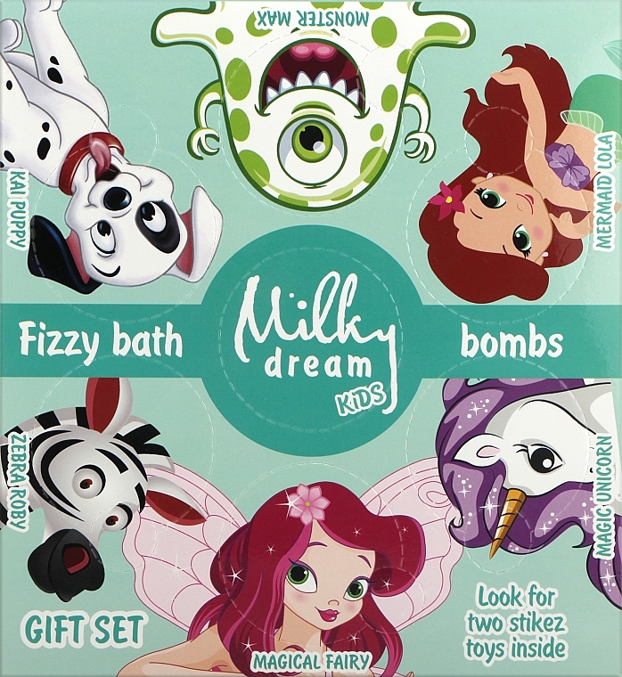 Набор, 7 продуктов - Milky Dream Kids Fizzy Bath Bombs Gift Set  — фото N2