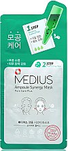 Парфумерія, косметика Маска для обличчя, яка звужує пори - Medius 2 Step Ampoule Synergy Mask Pore Care Plus