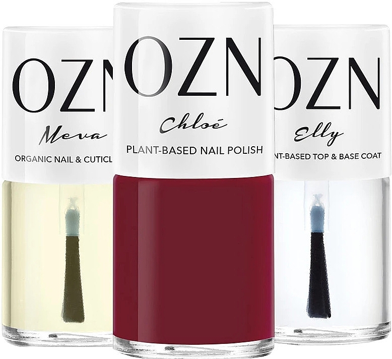 Набор - OZN Basic Set (top/base/12ml + nail/oil/12ml + nail/polish/12ml) — фото N1