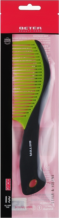 Гребінь для легкого розплутування волосся в упаковці, салатовий - Beter Beauty Care Pro — фото N1