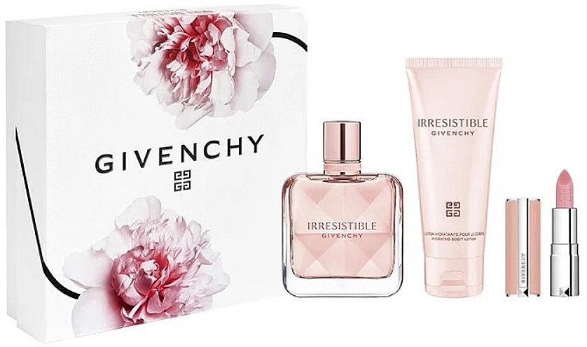 Givenchy Irresistible Givenchy - Набор (edp/50ml + b/lot/75ml + lipstick/1.5g) — фото N1