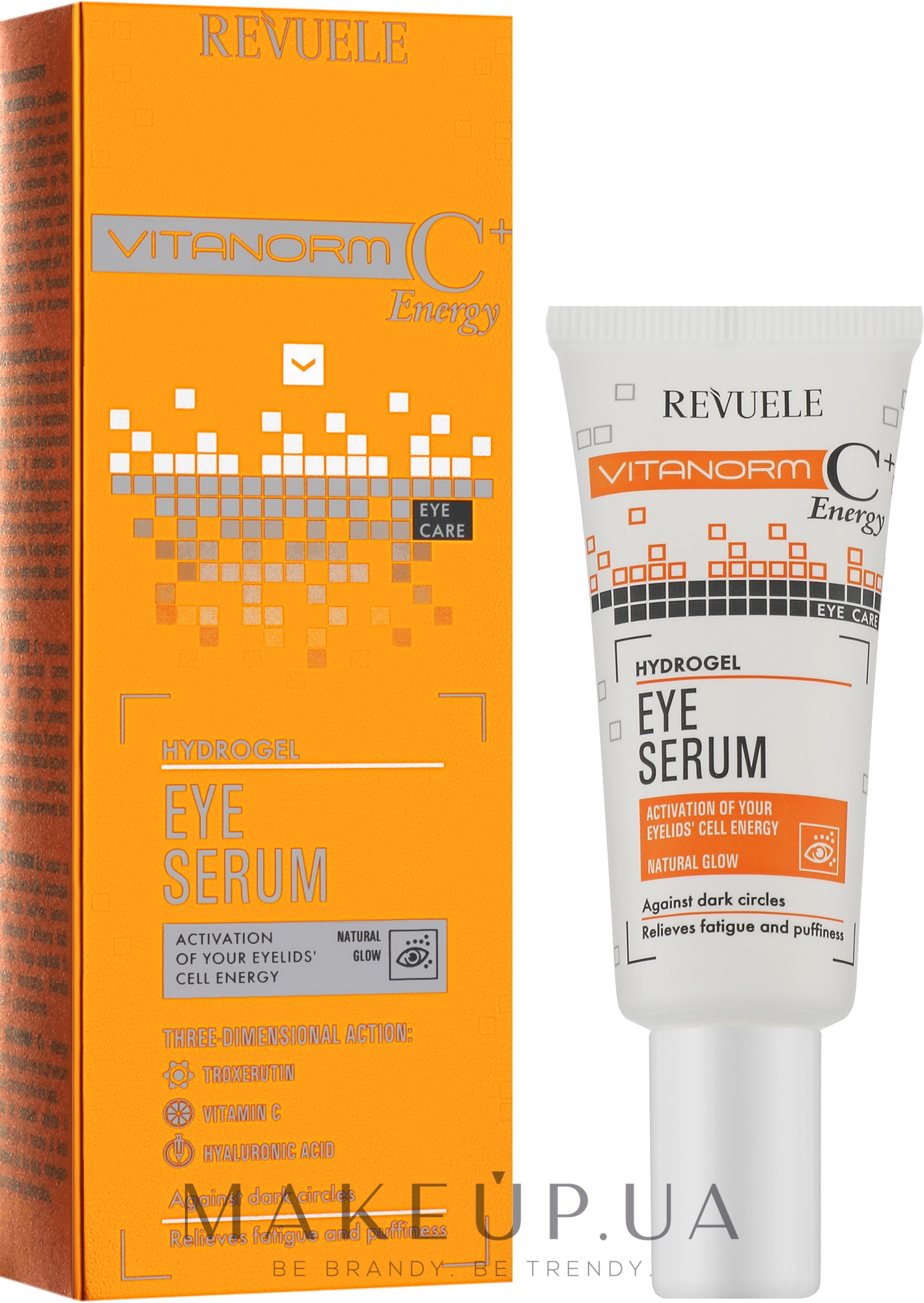 Гидрогелевая сыворотка для век - Revuele Vitanorm C+ Energy Hydrogel Eye Serum — фото 25ml