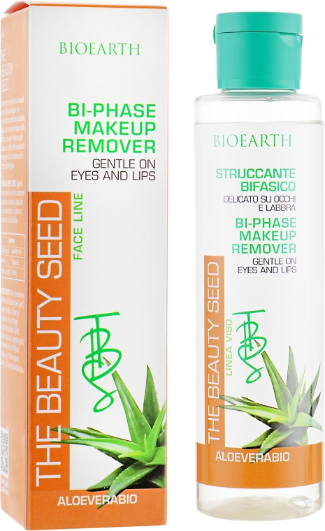 Двухфазное средство для снятия макияжа с глаз и губ - Bioearth The Beauty Seed Bi-Phase Make Up Remover