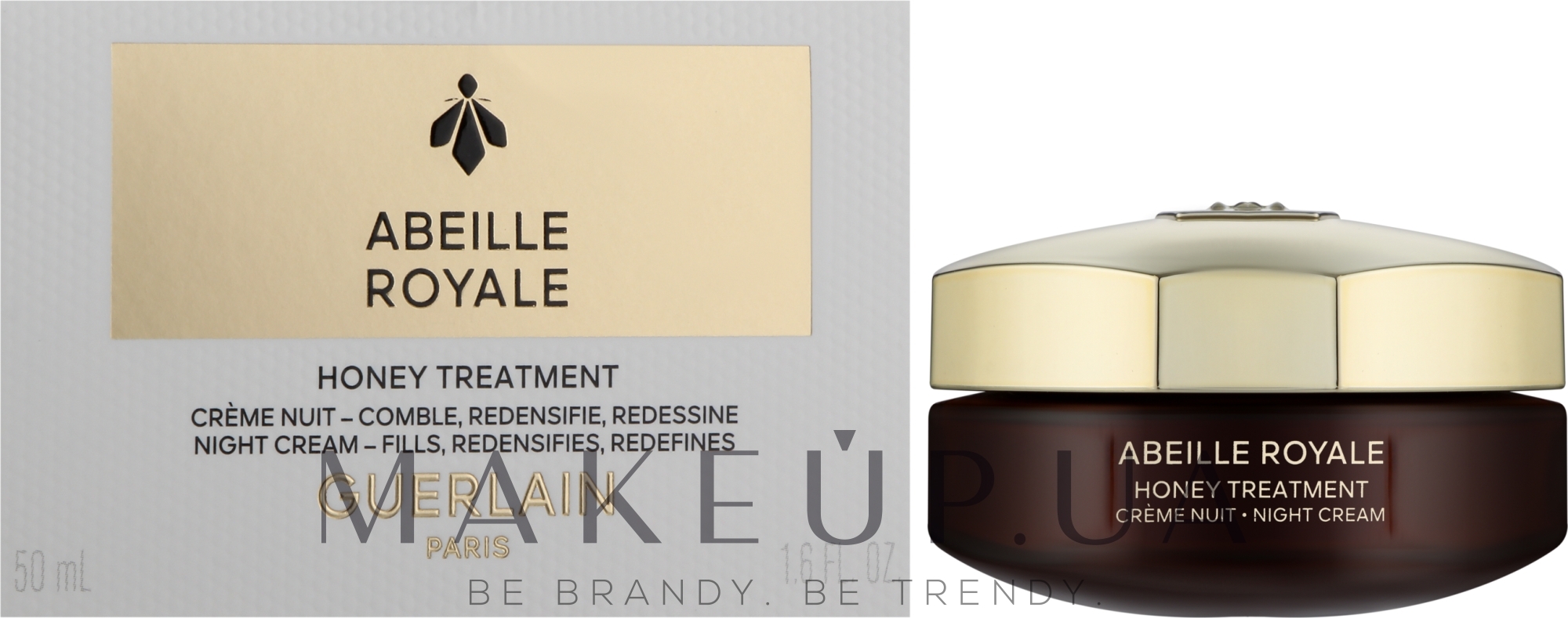 Нічний крем для обличчя з медом - Guerlain Abeille Royale Honey Treatment Night Cream — фото 50ml