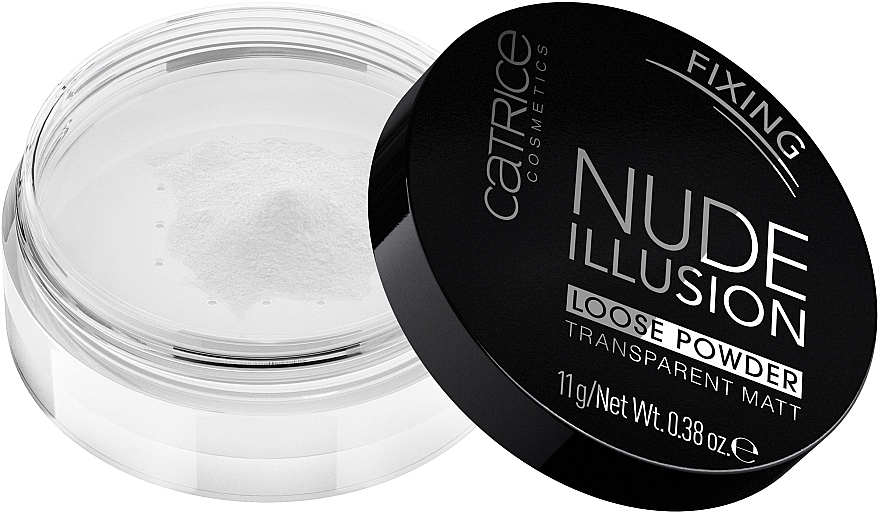 Розсипчаста пудра для обличчя, прозора матуюча - Catrice Nude Illusion Loose Powder — фото N1