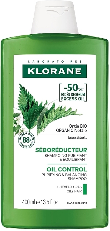 Шампунь з кропивою - Klorane Nettle Shampoo