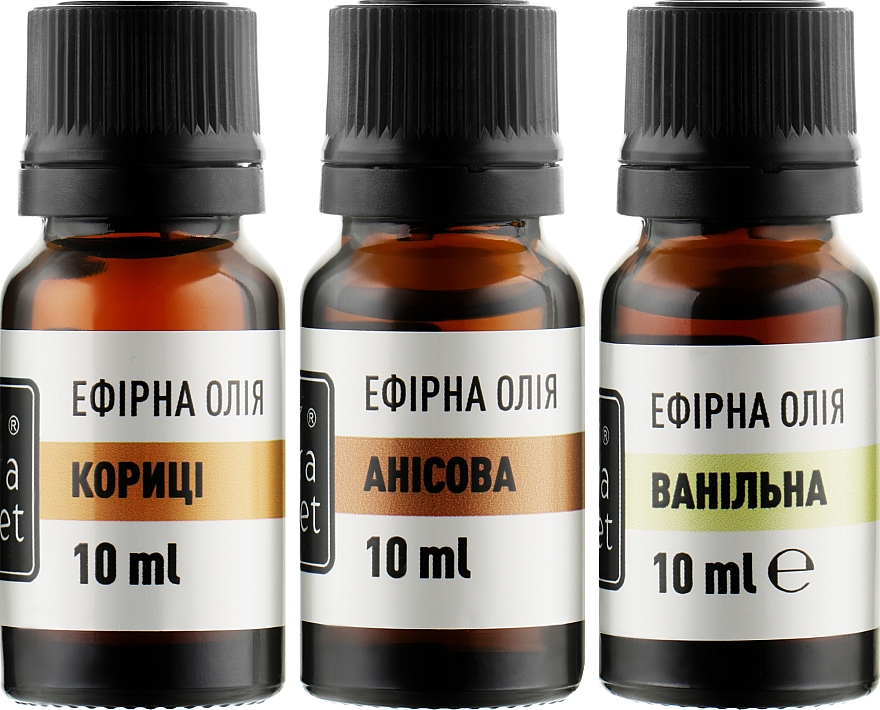 Набір ефірних олій "Домашній затишок" - Flora Secret (oil/10ml + oil/10ml + oil/10ml) — фото N2