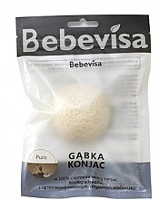 Парфумерія, косметика Спонж для вмивання - Bebevisa Pure Konjac Sponge