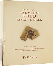 Омолоджувальна тканинна маска для обличчя із золотом - Teresia Premium Gode Essence Mask — фото N3