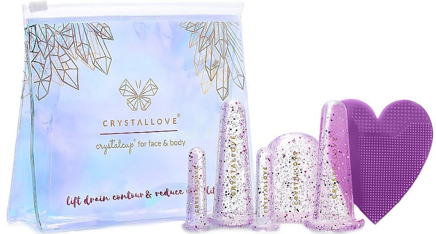 Силіконові банки для масажу обличчя та тіла - Crystallove Crystalcup For Face & Body — фото N1