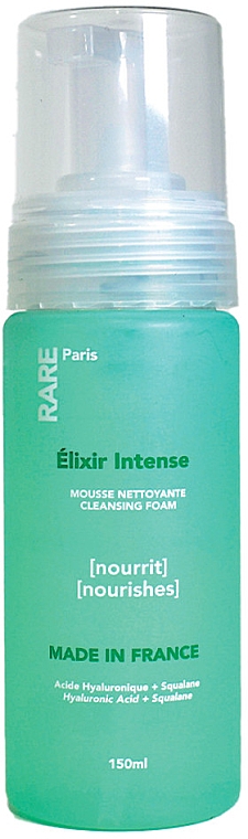 Питательная пенка для очищения лица с гиалуроновой кислотой и скваланом - RARE Paris Elixir Intense Nourishing Cleansing Foam — фото N2