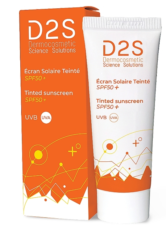 Тонувальний сонцезахисний крем для обличчя - D2S Tinted Sunscreen — фото N1