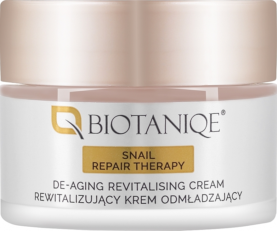 Восстанавливающий увлажняющий крем для лица со слизью улитки - Biotaniqe BioActive De-Aging Revitalising Cream 40+