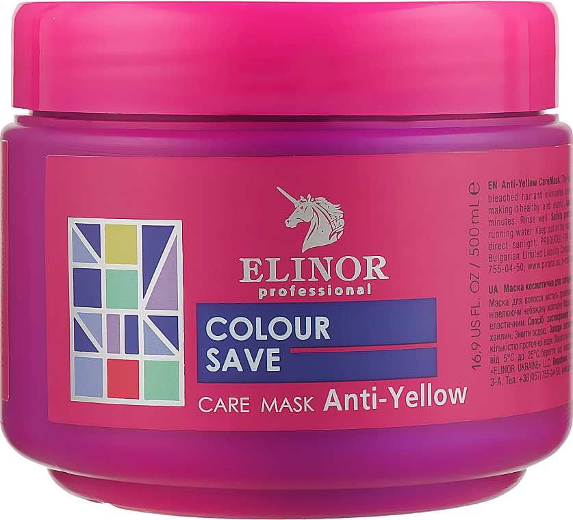 Маска для холодних оттенков волос - Elinor Anti-Yellow Care Mask  — фото N1