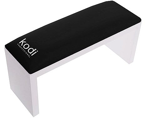 Підлокітник для манікюру на білих ніжках, Black - Kodi Professional — фото N1