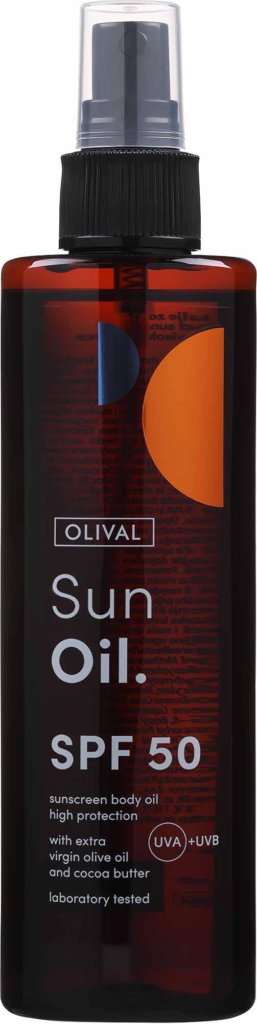 Сонцезахисна олія з SPF 50 для тіла - Olival Sun Oile SPF 50 — фото 200ml