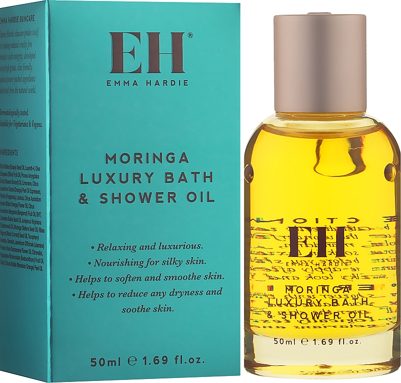 Масло для ванны и душа - Emma Hardie Moringa Luxury Bath and Shower Oil — фото N2
