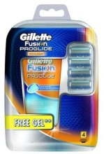 Духи, Парфюмерия, косметика Набор - Gillette Fusion Proglide (sh/gel/175ml + cart/for/shav/4шт)