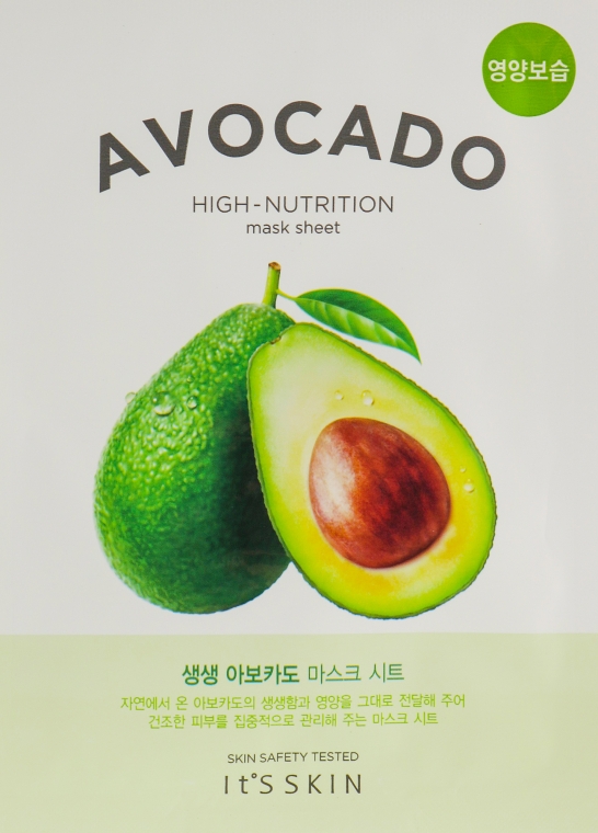 Тканевая маска - It's Skin The Fresh Avocado Mask Sheet — фото N1