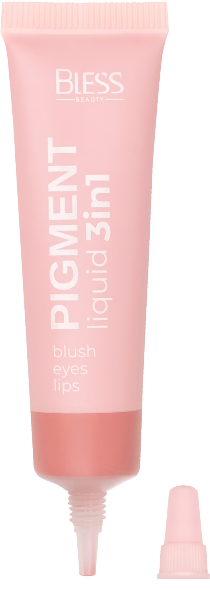 Кремовые румяна - Bless Beauty Liquid Pigment 3in1 — фото 01 - Gentle Pink