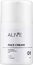 Духи, Парфюмерия, косметика Крем для жирной, проблемной и комбинированной кожи - ALIVE Cosmetics Face Cream 01