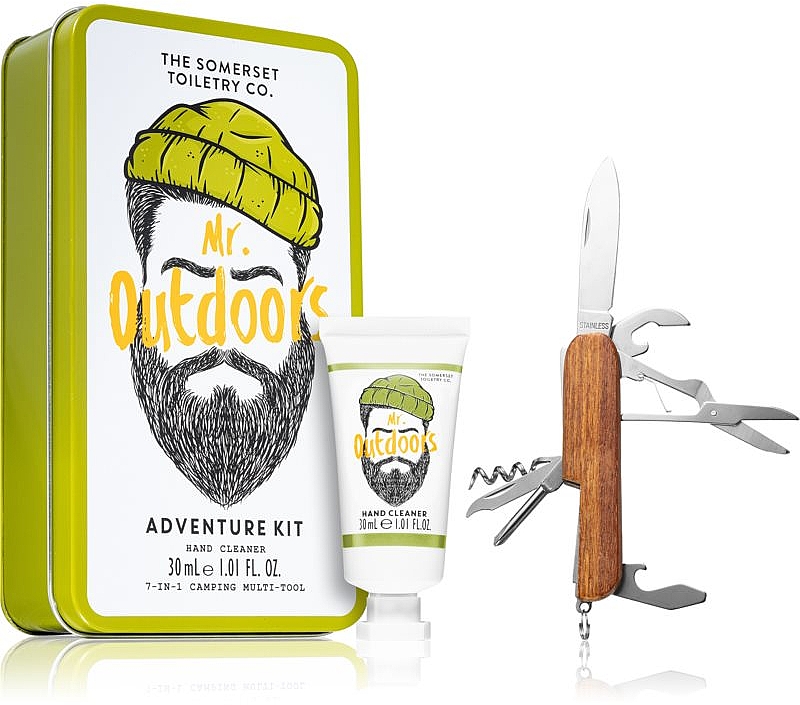 Набор "Mr Outdoors" - The Somerset Toiletry Co. Mr Outdoors Adventure Kit (cleanser/30ml + knife/1pcs) — фото N2