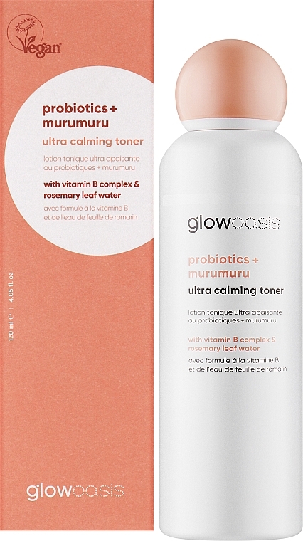 Успокаивающий тоник для лица - Glowoasis Probiotics + Murumuru Ultra Calming Facial Toner — фото N2