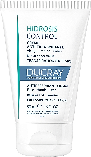 Кремовий антиперспірант для рук і ніг - Ducray Hidrosis Control Antiperspirant Cream — фото N1