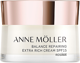 Парфумерія, косметика Крем для сухої шкіри обличчя - Anne Moller Rosage Balance Repairing Extra Rich Cream Spf15