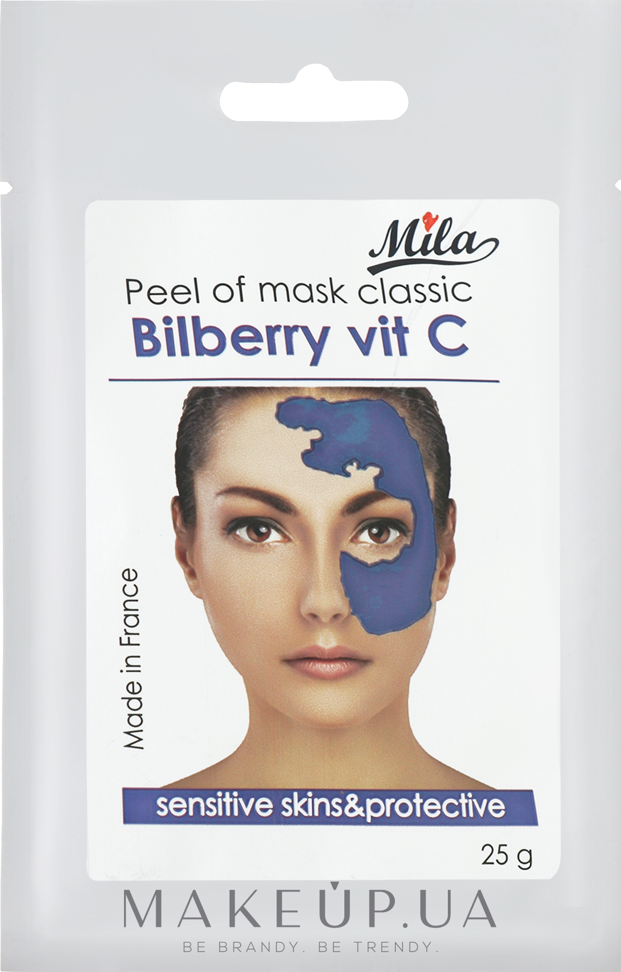 Маска альгінатна "Чорниця і вітамін С" - Mila bilberry mask — фото 25g