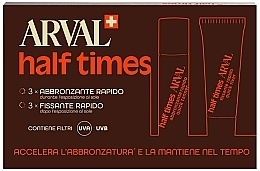 Набір для засмаги - Arval Half Times (tanning/3x10ml + fix/3x10ml) — фото N1