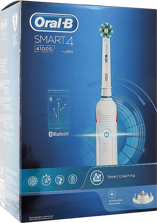 Электрическая зубная щетка - Oral-B Smart 4 4100S — фото N1