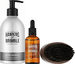 Набір для бороди - Hawkins & Brimble Beard Gift Set (shm/250ml + oil/50ml + comb/1pcs) — фото N2