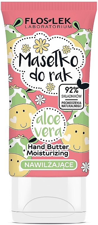 Зволожувальне масло для рук - Floslek Hand Butter Moisturizing Aloe Vera — фото N1