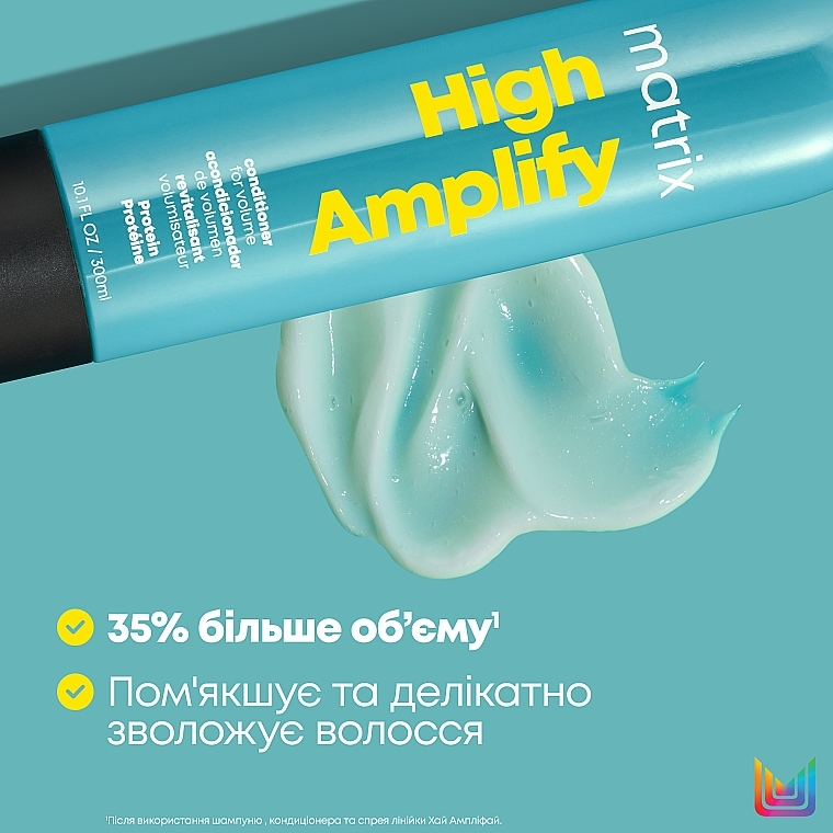 Набор для придания объема тонким волосам - Matrix High Amplify (shmp/300ml + h/cond/300ml) — фото N6