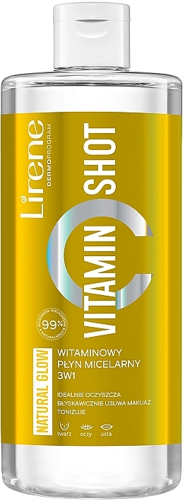 Вітамінна міцелярна рідина - Lirene Vitamin Shot Vitamin Micellar — фото N1
