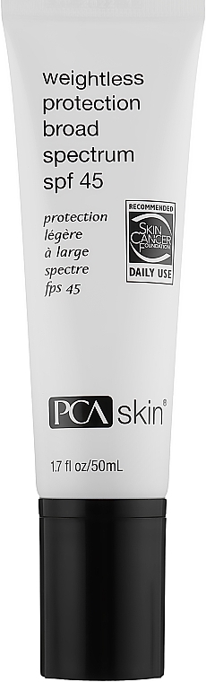 Сонцезахисний крем SPF 45 для обличчя - PCA Skin Weightless Protection Broad Spectrum SPF 45 — фото N1