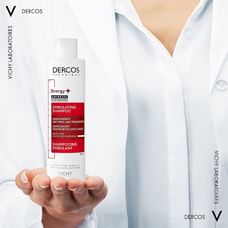 Тонизирующий шампунь для борьбы с выпадением волос - Vichy Dercos Energy+ Stimulating Shampoo — фото N11