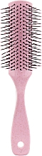 Прямоугольная массажная щетка, розовая, FC-015 - Dini — фото N1