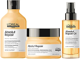 Духи, Парфюмерия, косметика Набор - L'Oreal Professionnel Absolut Repair (sham/300ml + h/mask/250ml + spr/190ml)