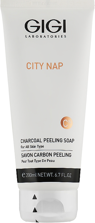 Карбоновое мыло-пилинг - Gigi City Nap Charcoal Peeling Soap  — фото N1