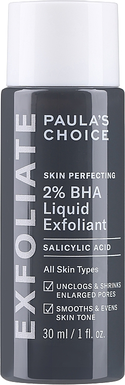 Тонік із саліциловою кислотою 2% - Paula's Choice Skin Perfecting 2% BHA Liquid Exfoliant Travel Size — фото N1