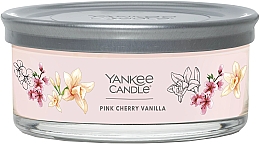 Парфумерія, косметика Ароматична свічка на підставці "Рожева вишня та ваніль", 5 ґнотів - Yankee Candle Pink Cherry & Vanilla Tumbler