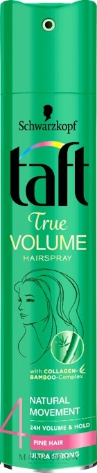 Лак для волосся "Сила об'єму", надсильна фіксація - Taft — фото 250ml