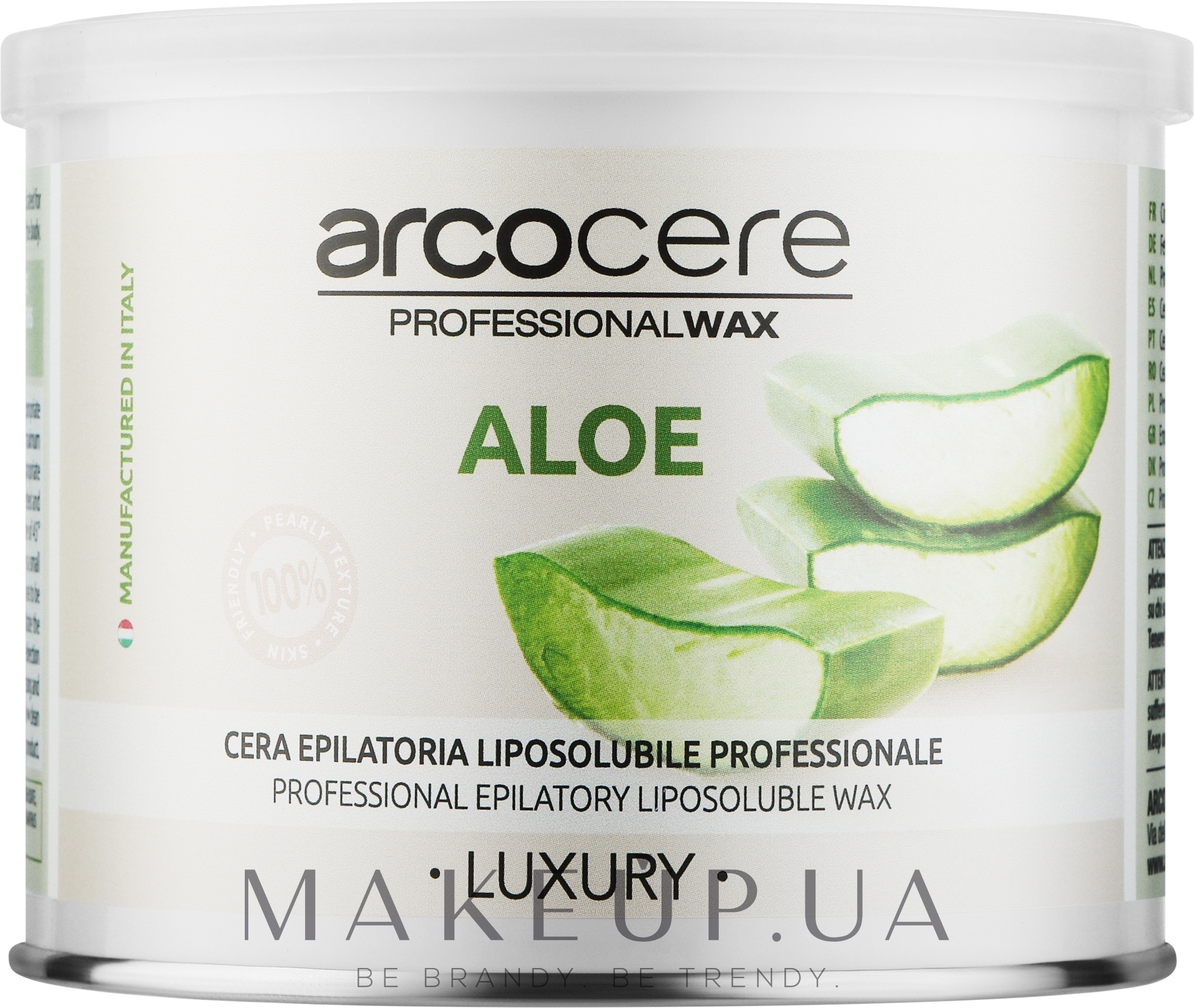 Віск у банці з алоє - Arcocere Super Nacre Aloe — фото 400ml