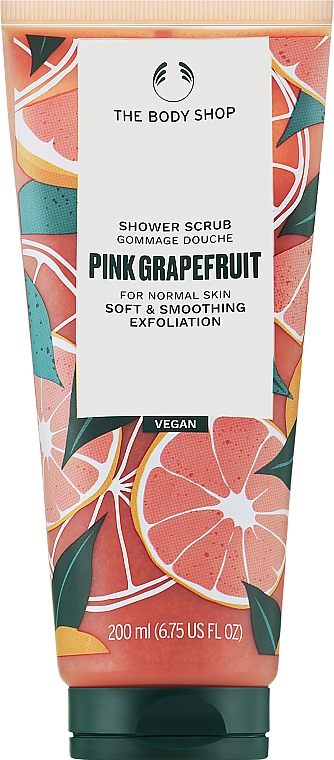Скраб для тіла - The Body Shop Vegan Pink Grapefruit Shower Scrub — фото N1