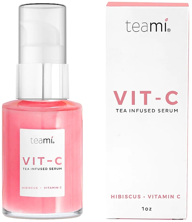 Сироватка для обличчя з вітаміном С на основі гібіскусу - Teami Hibiscus Infused Vitamin C Serum — фото N1